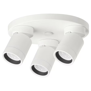 Ceiling spotlight with 3 lights, white