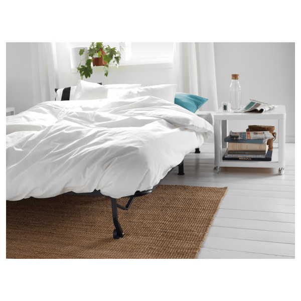 Side table on casters, white - Image 2
